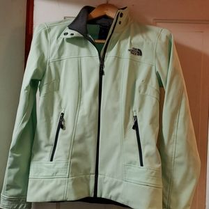 north face mint green jacket